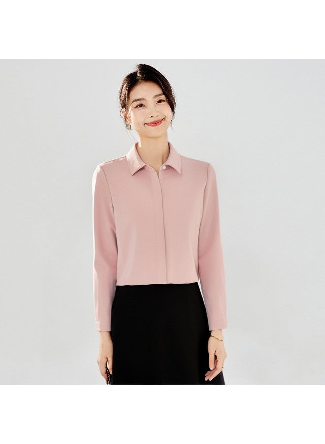 ROMON Women'S Long Sleeve Shirts, Multiple Colors Available, Versatile For Commuting And Daily Wear, Comfortable Blouse For Women - Image 3