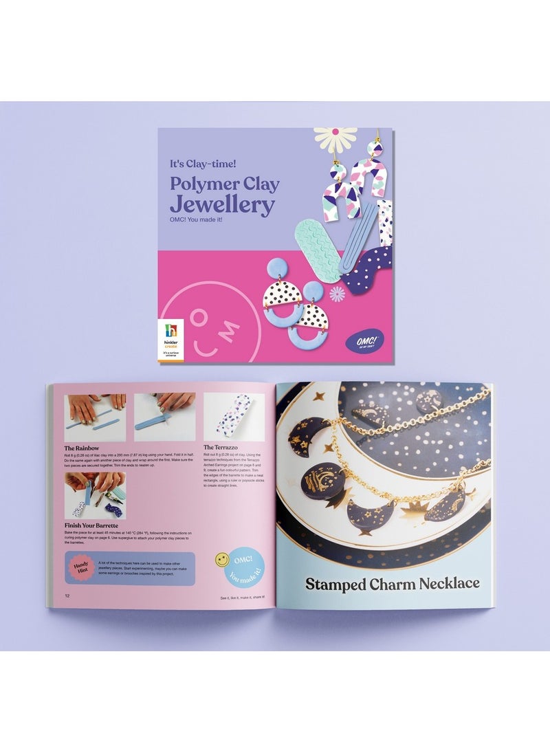 Hinkler Hinkler OMC Polymer Clay Jewellery Kit – DIY Craft Set for Making Custom Jewellery, Includes Colourful Polymer Clay, Tools, and Instructions, Create Unique Earrings, Necklaces, and Bracelets, Perfect Gift for Jewellery Lovers  - Image 3