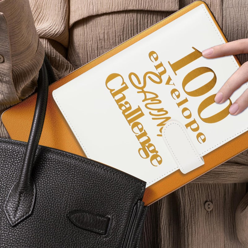 NICOOTH 100 Envelopes Money Saving Binder A5 Savings Challenge Book Easy and Fun Way to Save $5050 - Image 4