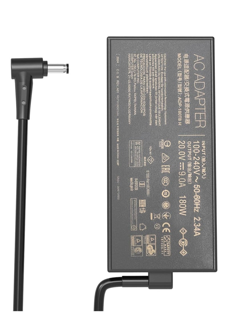 Max Power 180W Zephyrus Charger Fit for ASUS ROG Zephyrus G14 GA401 G15 GA502, ASUS ADP-180TB H 20V 9A AC Adapter, ASUS TUF Gaming Laptop Charger F15 F17 FX505D FX505G  - Image 2