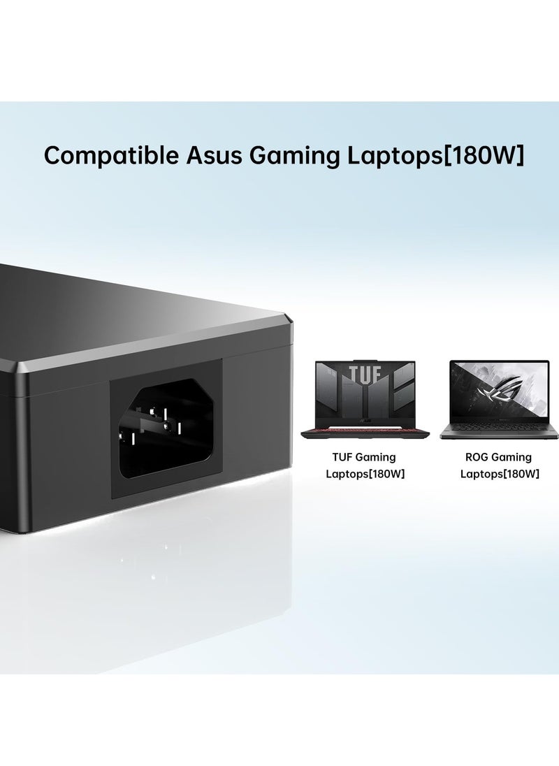 Max Power 180W Zephyrus Charger Fit for ASUS ROG Zephyrus G14 GA401 G15 GA502, ASUS ADP-180TB H 20V 9A AC Adapter, ASUS TUF Gaming Laptop Charger F15 F17 FX505D FX505G  - Image 3