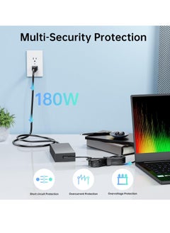 Max Power 180W Zephyrus Charger Fit for ASUS ROG Zephyrus G14 GA401 G15 GA502, ASUS ADP-180TB H 20V 9A AC Adapter, ASUS TUF Gaming Laptop Charger F15 F17 FX505D FX505G  - Image 5