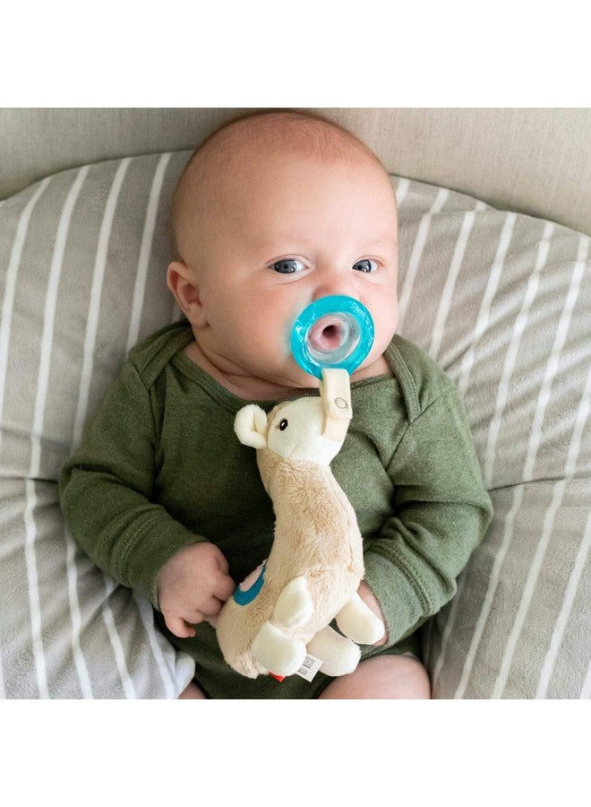 Nuby Soft Plush Pacifinder with Detachable Silicone Pacifier: 0-6 Months, Llama, Natural Cherry Shape, multi, one size - Image 2