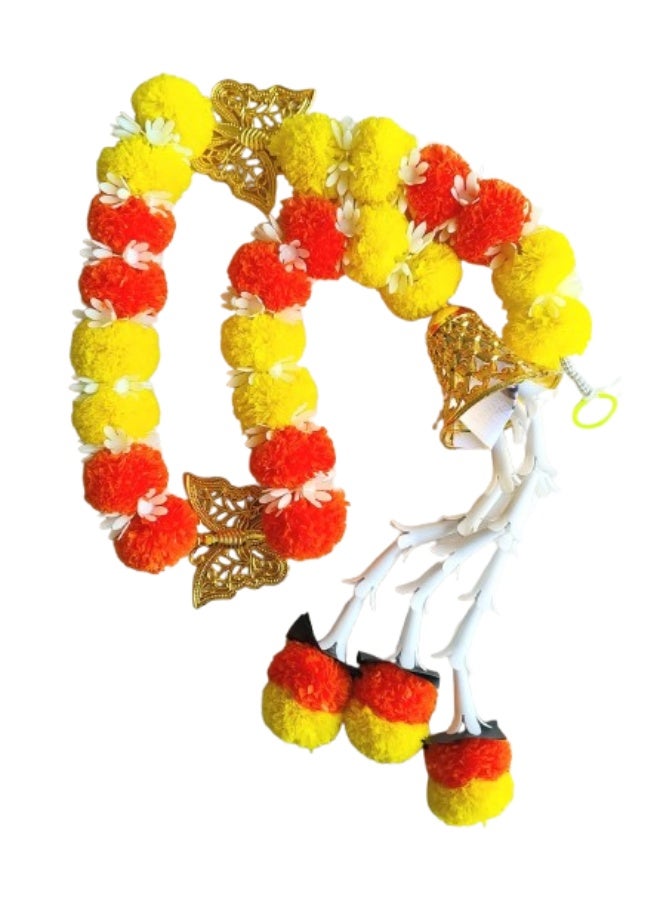 Feelings Marigold Latkan with Gold Accessories – Large - Image 1