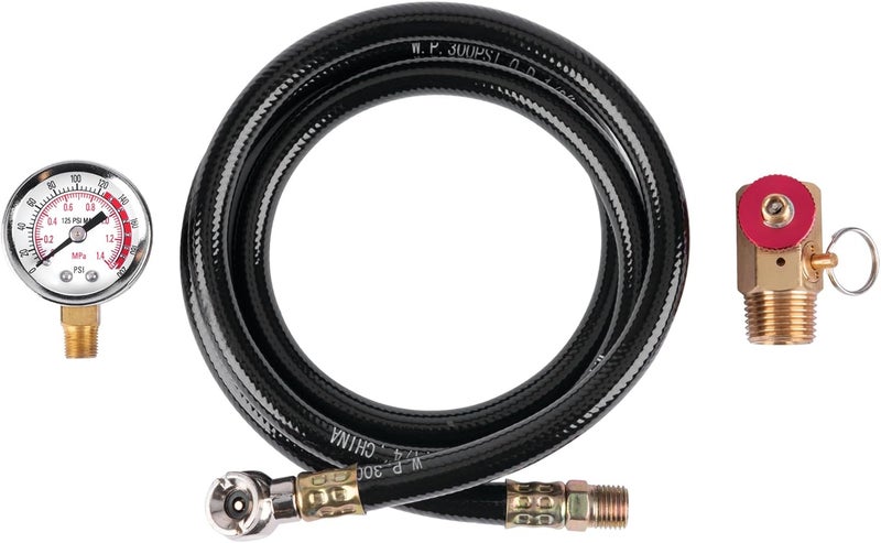Performance Tool W10058 Air Tank Repair Kit with Gauge and Hose - Image 2