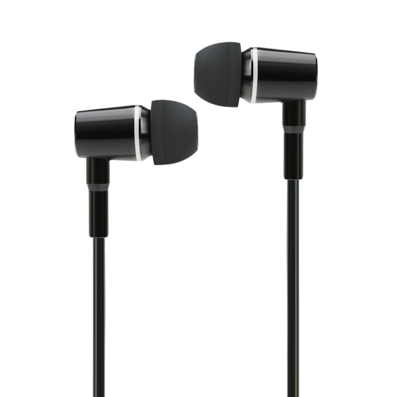 FC12 Stereo Music Headset Air Tube 3.5mm Anti-radiation Earphone In-ear Headphone Radiation Noise Reduction Line Control with Mic Black for Smart Phones Desktop Notebook Tablet PC - Image 4