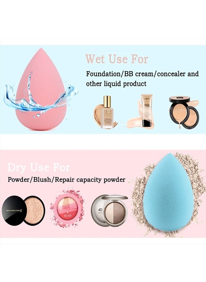 DUAIU Makeup Brushes DUAIU 15PCs Marble Makeup Brush Set Premium Synthetic Kabuki Powder Blush Contour Foundation Concealer Eyeshadow Brushes with Makeup Sponge Make up Tool - Image 2