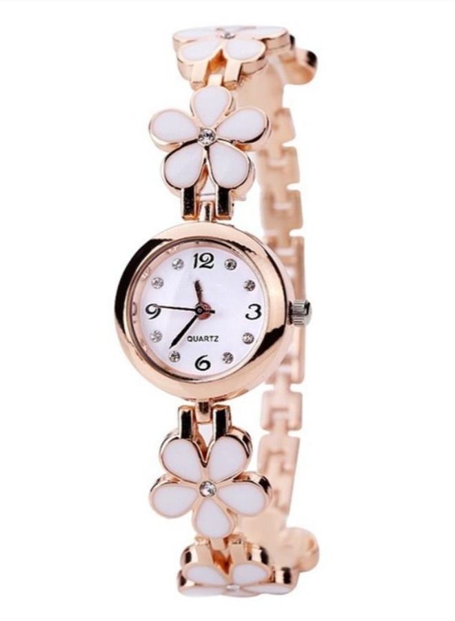 Umiwin Girl's Analog Quartz Watch White/Gold - Image 1