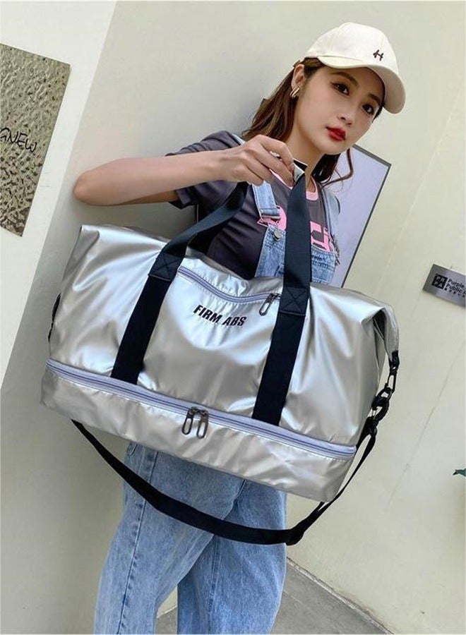 roaiss Fashion Waterproof Fitness Travel Bag Large Capacity Lightweight Sports Fitness Swimming Yoga Outdoor Travel Bag  - Image 4