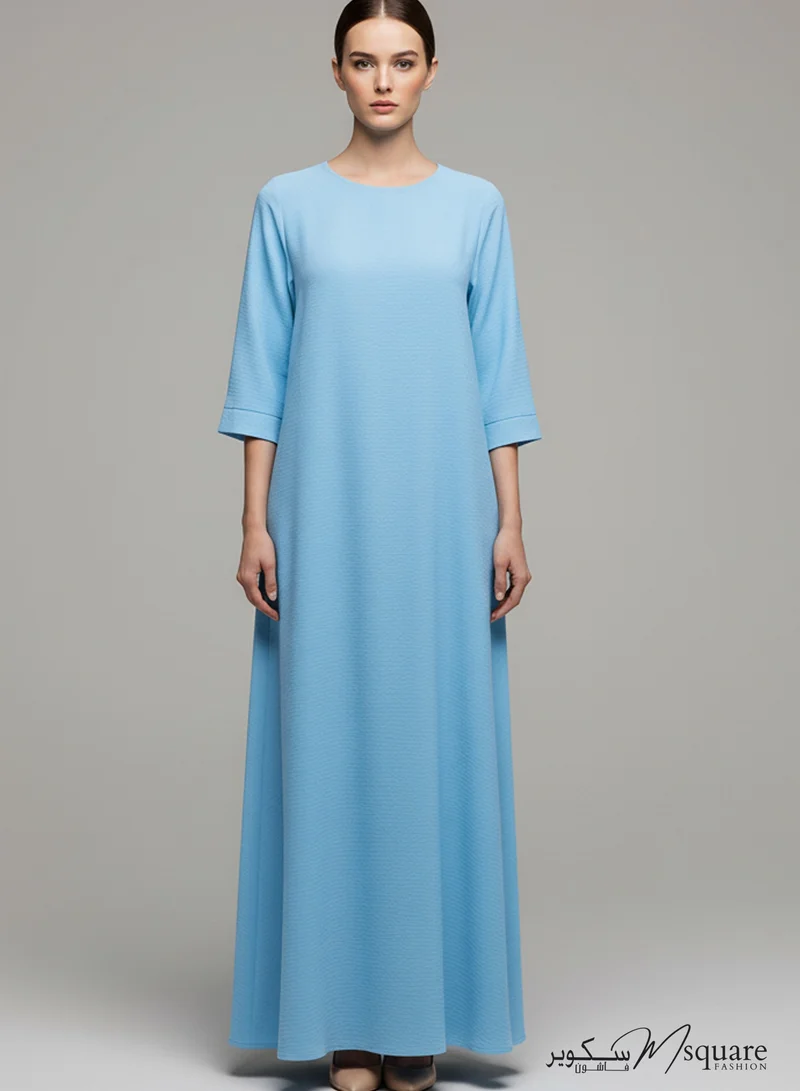 MSquare Fashion Baby Blue CEY Fabric Inner Slip Dress for Abaya – Soft Underdress