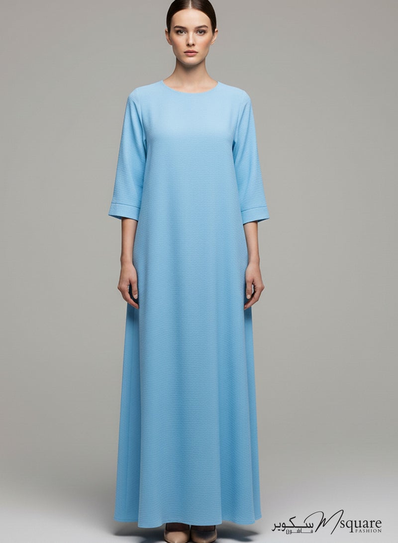 MSquare Fashion Baby Blue CEY Fabric Inner Slip Dress for Abaya – Soft Underdress - Image 1