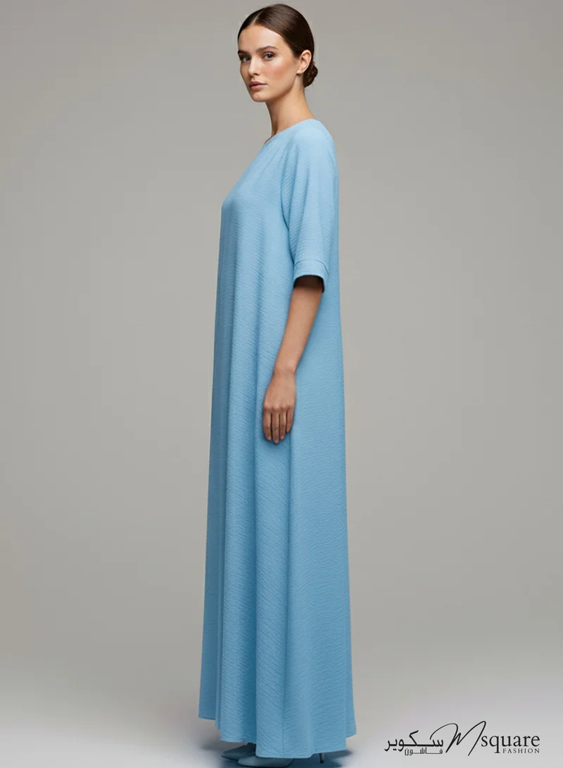 MSquare Fashion Baby Blue CEY Fabric Inner Slip Dress for Abaya – Soft Underdress