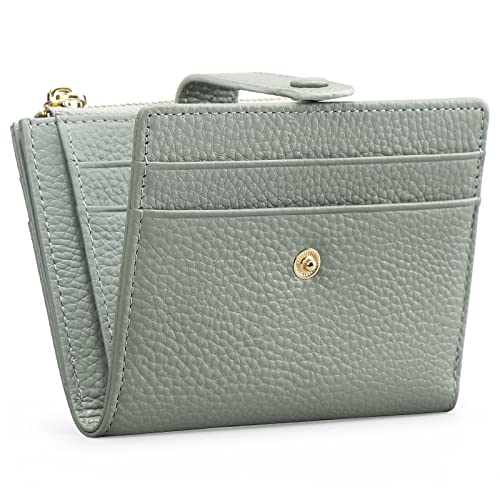 FALAN MULE Small Wallets for Women RFID Blocking Slim Bifold Leather Womens Wallet with Zipper Coin Purse - Image 1