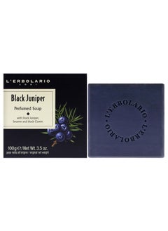 L'Erbolario LErbolario Black Juniper Perfumed Bar Soap  Enriched With All Natural Ingredients And Aromatic Fragrances  Cleanses And Moisturizes Skin  Long Lasting And Creates A Rich Creamy Lather  35 Oz 