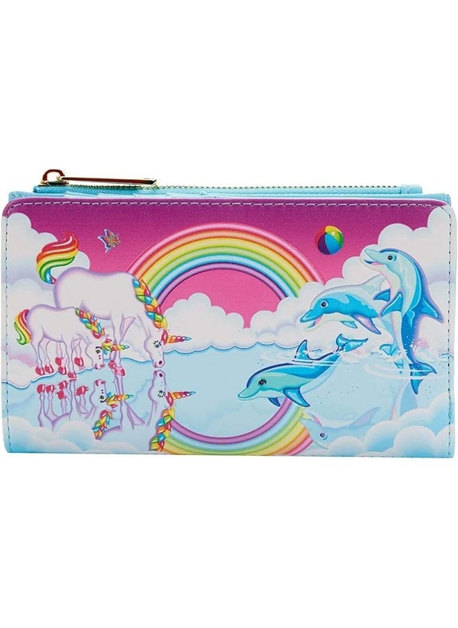 Loungefly Lisa Frank Unicorn Reflection Faux Leather Wallet Pink  - Image 1