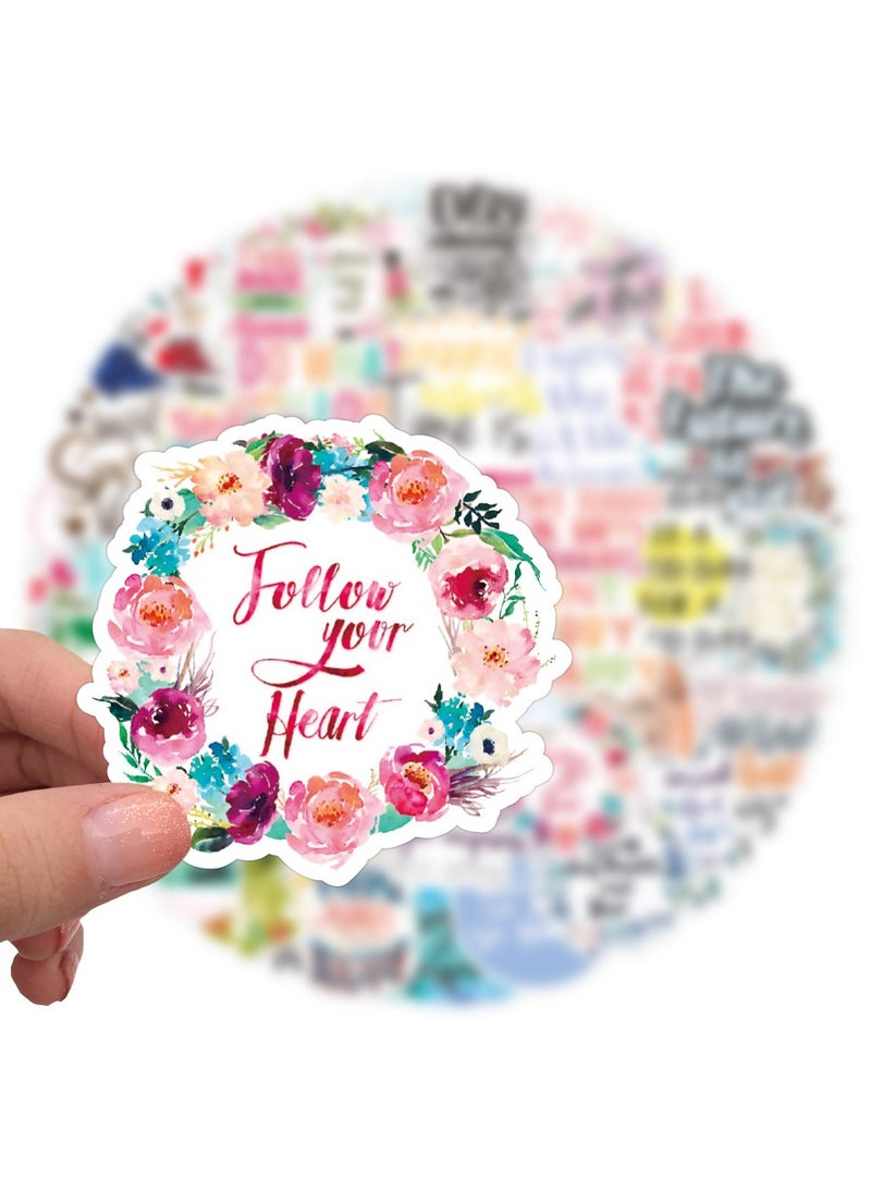 قوس قزح أورينبو 50 قطعة من ملصقات التأكيد الملهمة بكلمات مشجعة للطلاب والمعلمين والأطفال والمراهقين والبالغين ملصقات اقتباسات تحفيزية مقاومة للماء لزجاجة المياه ودفتر القصاصات والكمبيوتر المحمول - Image 3