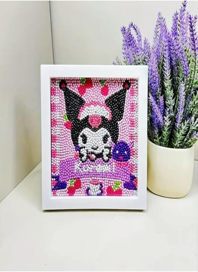 5D DIY Diamond Painting Kits/with Photo Frame,Cute Diamond Painting Art Making for Girls Boys Adult Beginners Gift (MF156) 