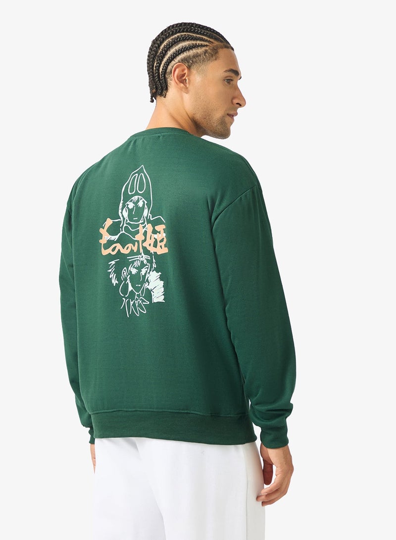 Seventy Five Graphic Crew Neck Pullover Sweatshirt - Image 2