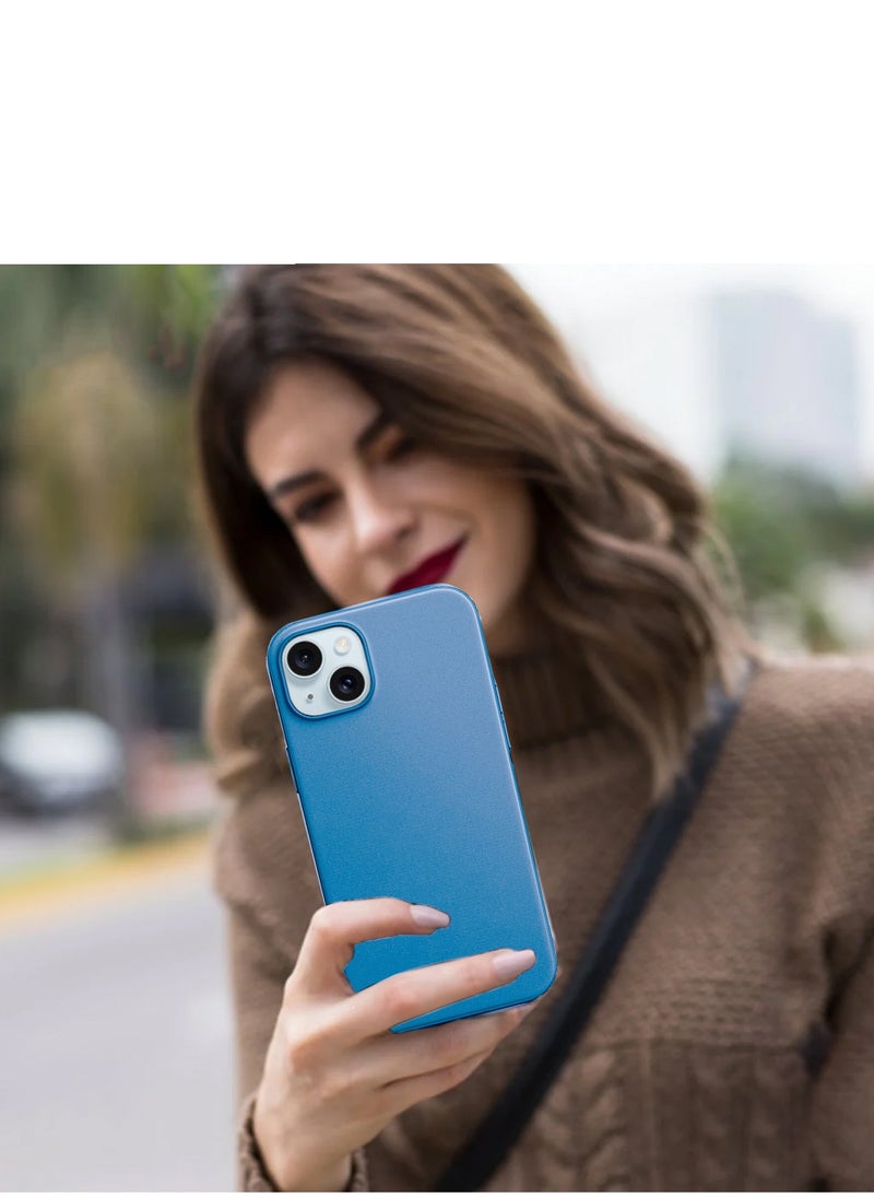 Wtech - Soft Liquid Silicone Case Cover For Apple iPhone 15 2023 Sky Blue - Image 1