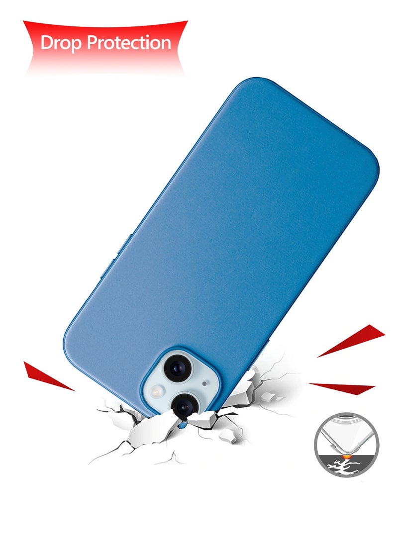 Wtech - Soft Liquid Silicone Case Cover For Apple iPhone 15 2023 Sky Blue - Image 1