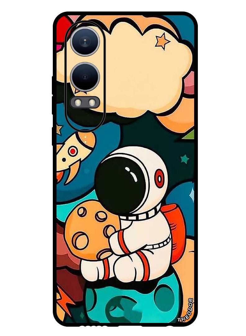 Theodor Protective Case Anti Scratch Shock Proof Bumper Cover For OnePlus Nord CE4 Lite Astronaut Cheese - Image 1