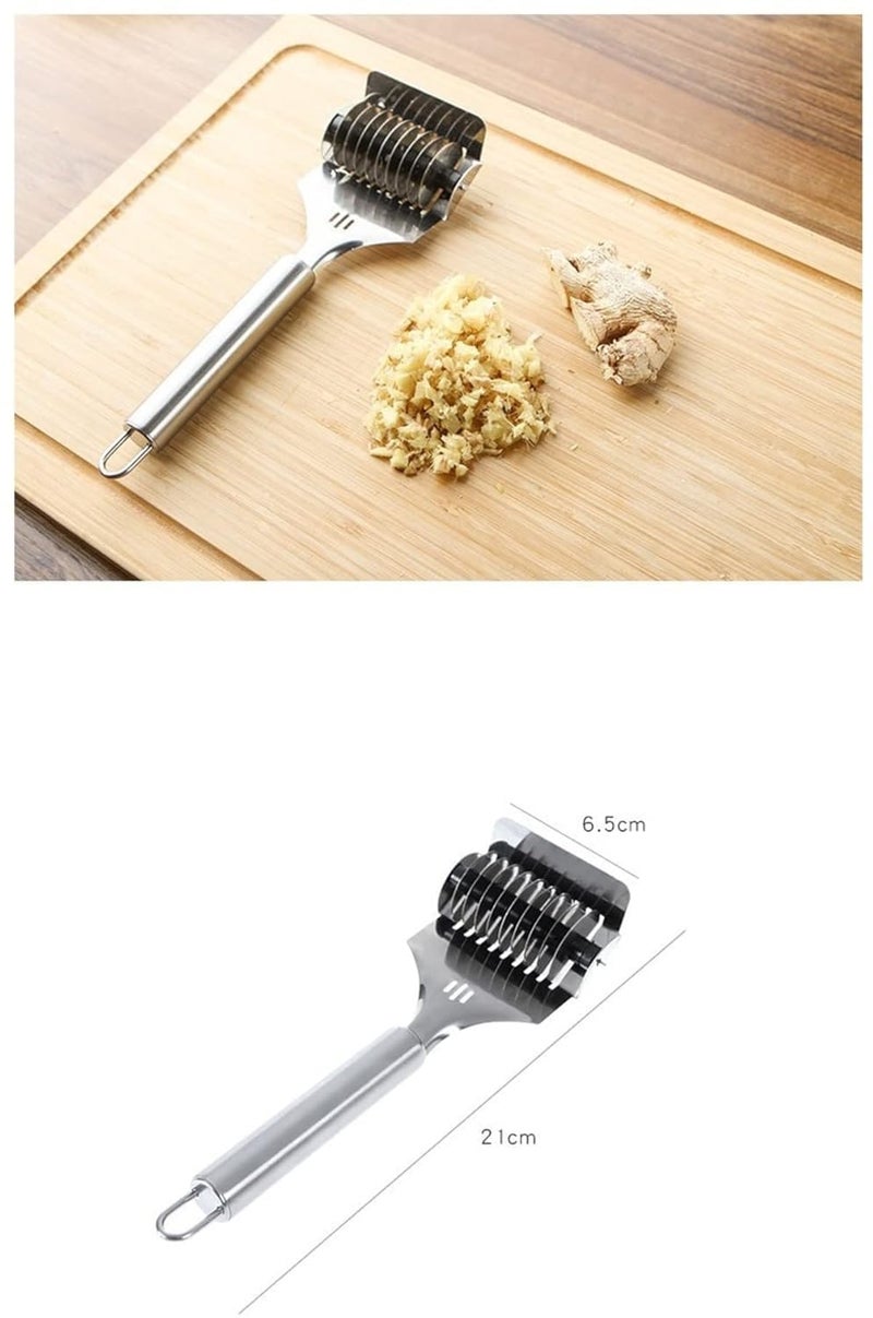DASTAV Noodle Cutter Roller High Grade Stainless Steel Lattice Roller Docker Dough Cutter Pasta Spaghetti Maker for Kitchen Cooking Tools with Hanging Loop Pack of 1  - Image 3