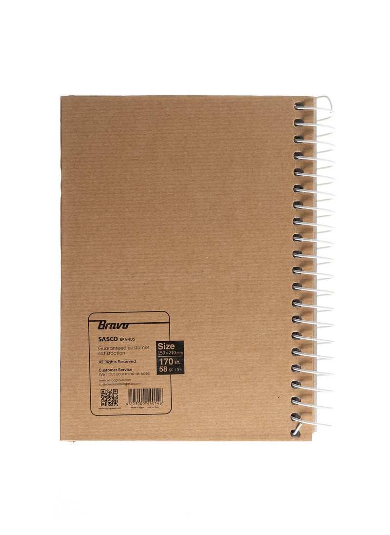 Bravo Bravo Eco Notebook - 170 Sheets - 150 x 210mm Size - Design may vary  - Image 2