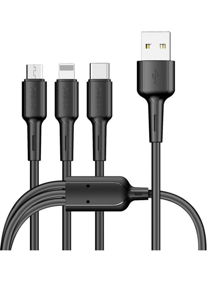 NIBEMINENT 3 In 1 Charging Data Cable White - Image 3