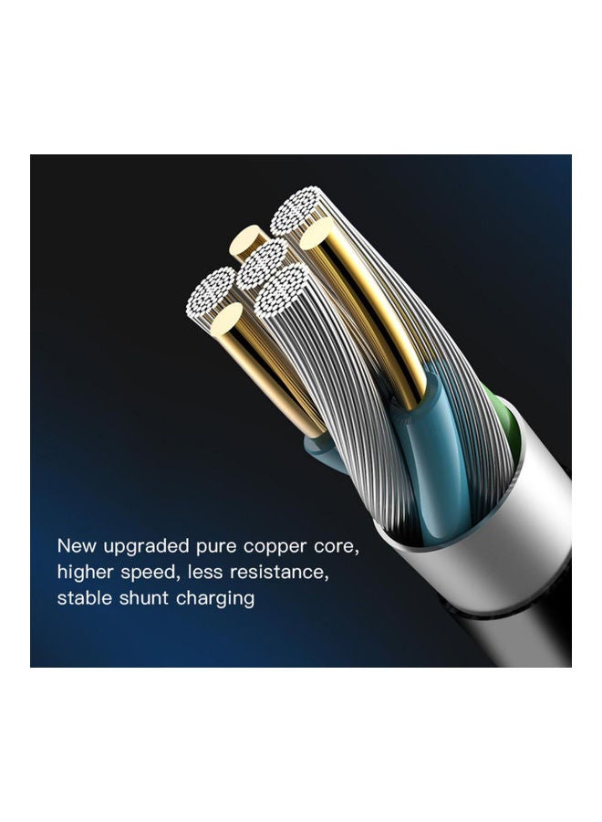 NIBEMINENT 3 In 1 Charging Data Cable White - Image 4