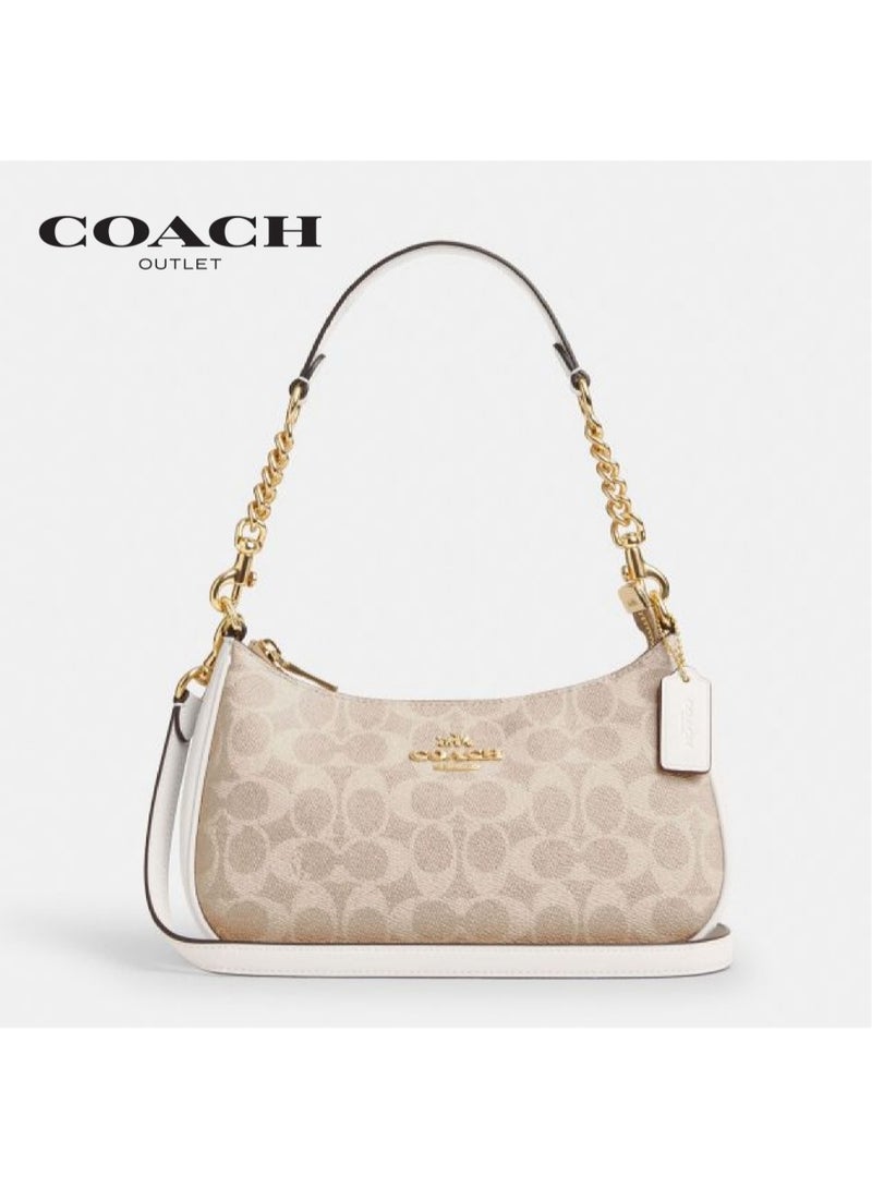 coachoutlet Coach Classic Logo TERI Bag - 3-Way Shoulder/Crossbody/Handbag with Signature C Print, Stylish Designer Accessory for women - Image 1