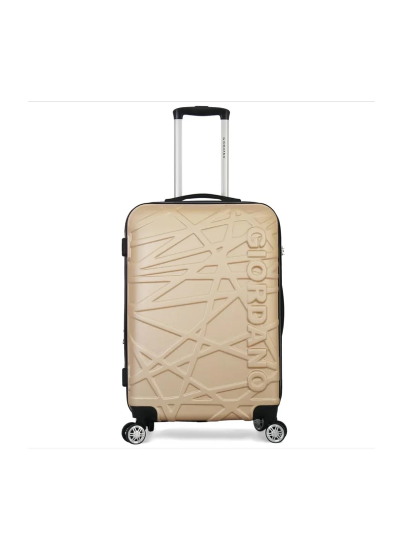 جيوردانو Hardside Luggage Trolley Bag 3 Pieces Set With Spinner Wheel,Champagne (S-20inch,M-24inch,L-28inch)