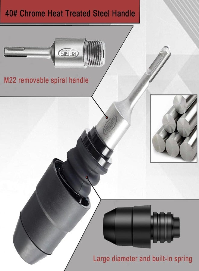 Regiis Tech 8-1/4" SDS-Plus to SDS-Max Drill Bit Adapter, Alloy Steel Converter for Home Rotary Hammer Drills,for Concrete Stone Demolition DIY Work - Image 5