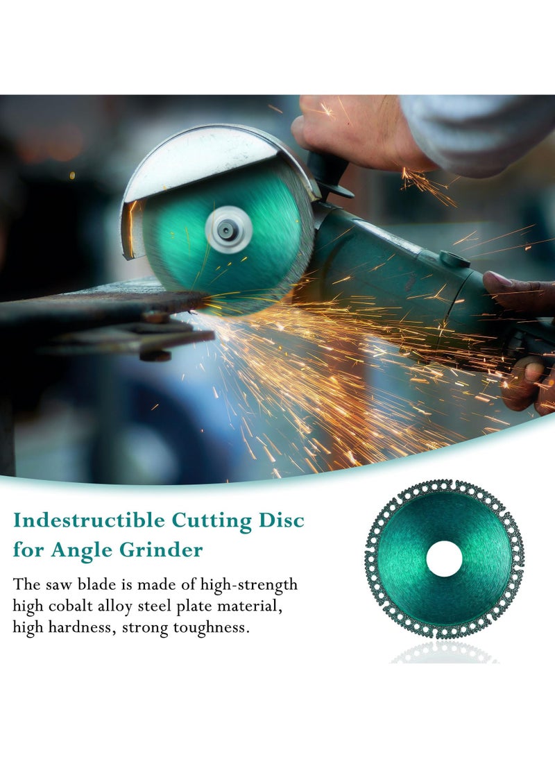 5 Pcs 4" Indestructible Angle Grinder Discs, Versatile Cutting Blades for Glass, Wood, Metal and Tile, 7/8" Arbor, Smooth Cutting and Grinding - Image 5