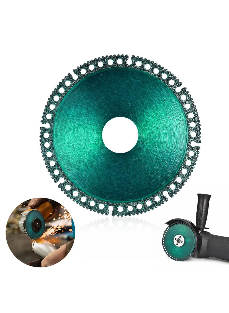 5 Pcs 4" Indestructible Angle Grinder Discs, Versatile Cutting Blades for Glass, Wood, Metal and Tile, 7/8" Arbor, Smooth Cutting and Grinding - Image 2