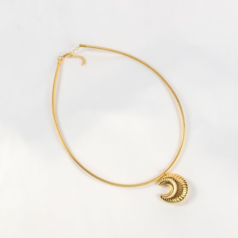 Golden Stainless Steel Neck Choker - Image 1