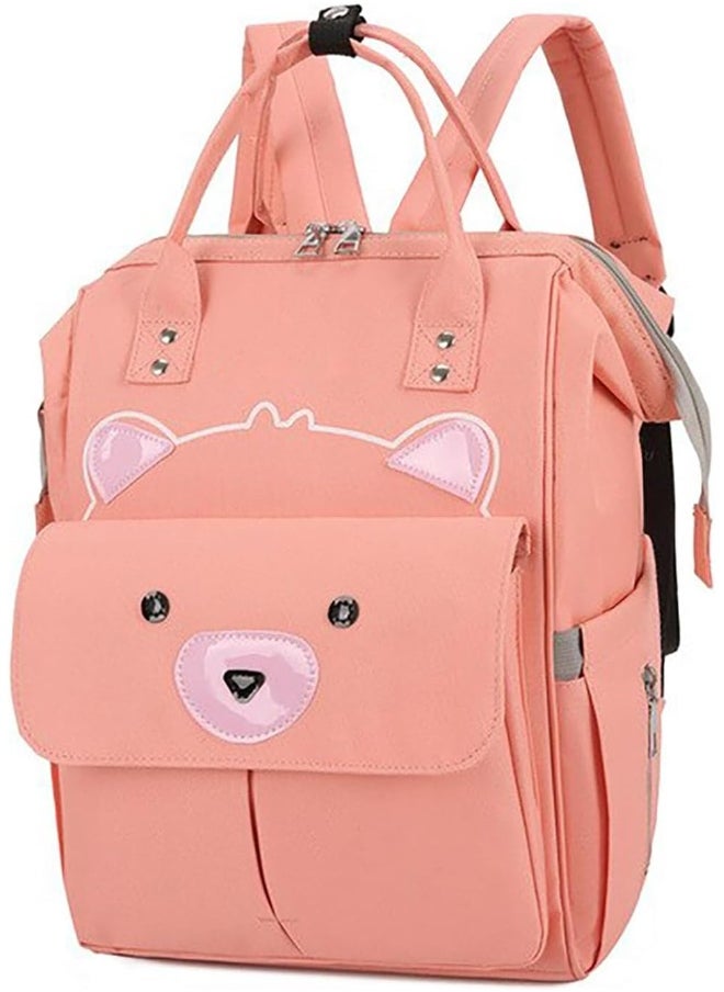 HOUSE OF QUIRK House of Quirk Bear Print Baby Diaper Bag Maternity Backpack for Mom & Dad with Insulated Pockets  - Image 1