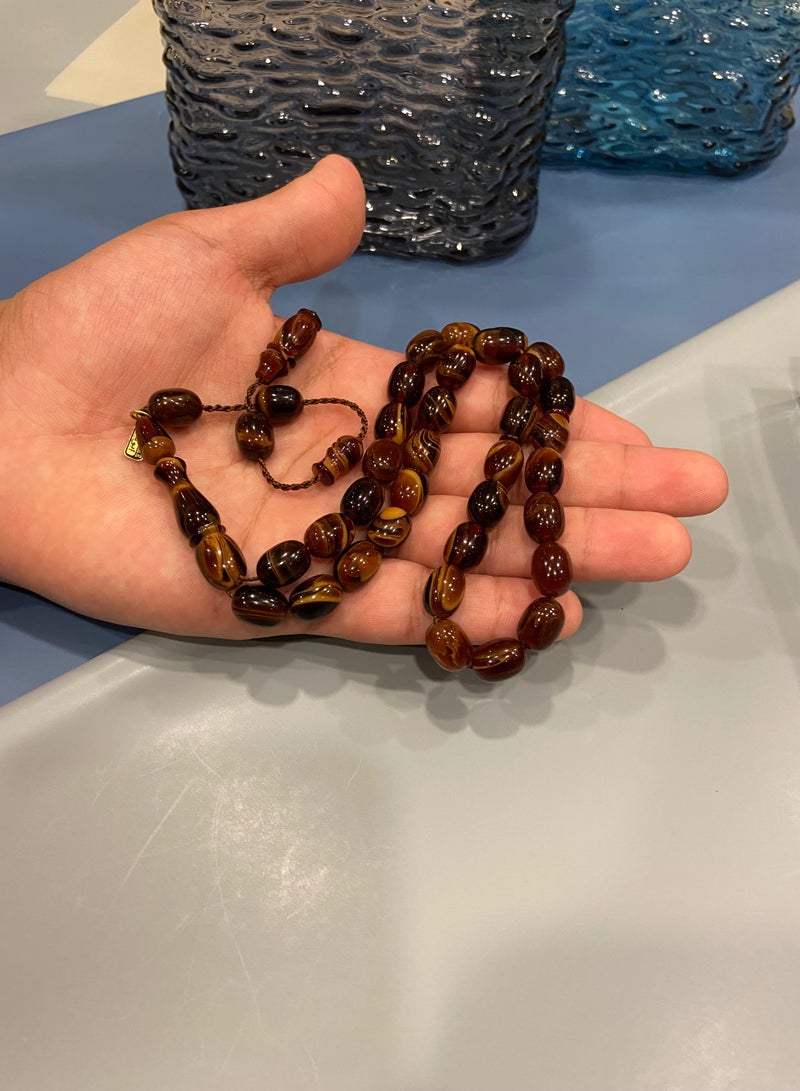 توب كواليتي سبحة رجالية من الكاتلين البلجيكي عدد الخرز 33 - Image 1