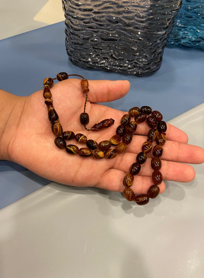 توب كواليتي سبحة رجالية من الكاتلين البلجيكي عدد الخرز 33 - Image 4