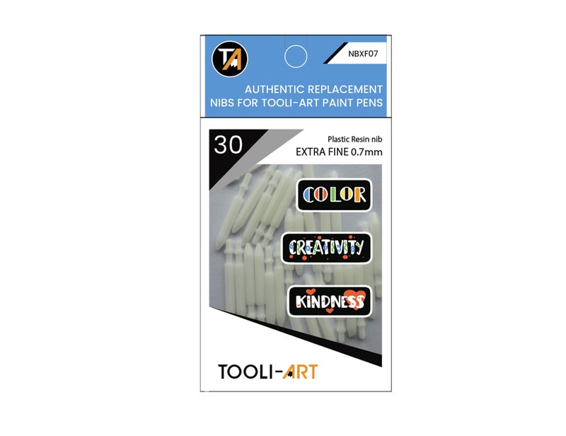 TOOLI-ART TOOLIART 30 Replacement Nibs Extra Fine Tip Paint Pens Acrylic Markers Easy To Replace - Image 2