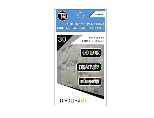 TOOLI-ART TOOLIART 30 Replacement Nibs Extra Fine Tip Paint Pens Acrylic Markers Easy To Replace - Image 1