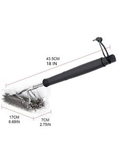 Stainless Steel BBQ Grill Cleaning Brush and Scraper Black/Silver - pzsku/Z8E348AEBC5EEDF7662DAZ/45/_/1643816964/40ca6e92-6270-4113-b933-127f6188767d