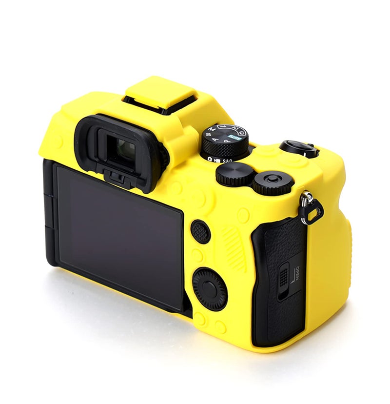Pocoukate Camera Case for Sony Alpha 7 IV, A7M4, A7 IV Digital Camera Anti-Scratch Slim Fit Soft Cover with Screen Protector, A7IV Exclusive Accessories (not Applicable to A7R4 or A7III) - Yellow - Image 4