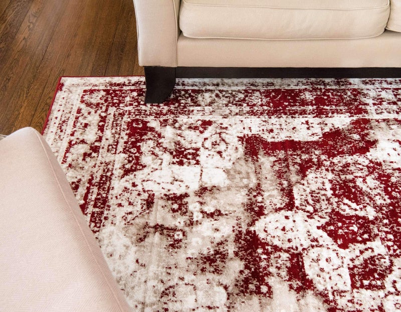 Unique Loom Sofia Collection Area Rug - Salle Garnier (5' 3" x 8' Rectangle, Burgundy/ Ivory) - Image 5