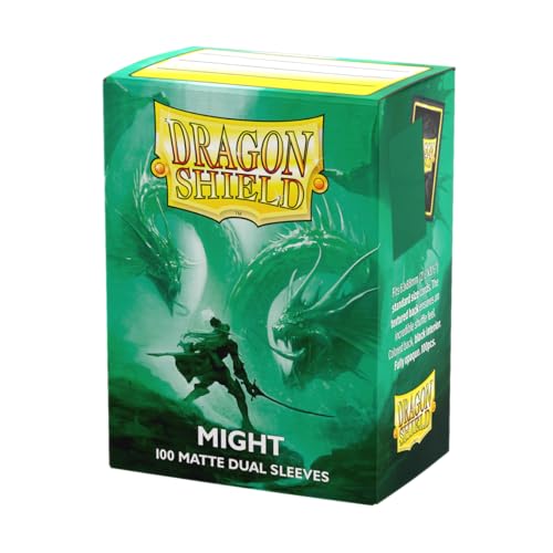 Dragon Shield Matte Dual Standard Size Card Sleeves 100 CT Smooth Tough Premium TCG Sleeves Compatible with Pokemon Flesh Blood One Piece Magic The Gathering Might - Image 1