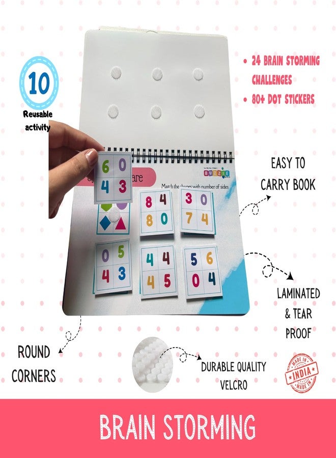 BuzzieWorld Brain Binder | Toddler Busy Binder for 4-7 Years | Mind Games | Challenging Games | Activity Binder | Fun Learning Travel Size Educational Activity Book | Enhance Brain Development - Image 2