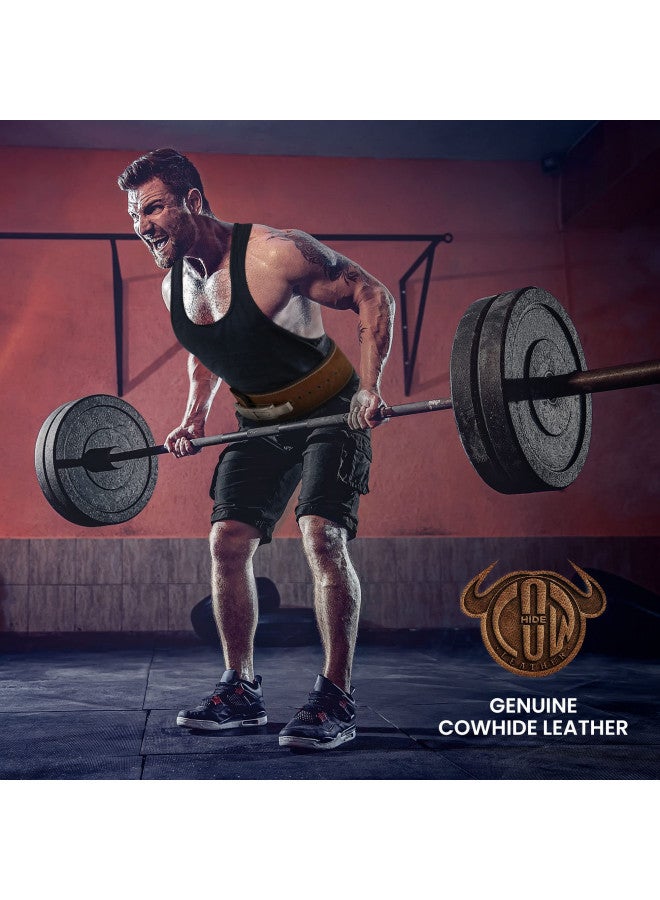 Rdx حزام رفع الأثقال RDX، معتمد من IPL و USPA، بسماكة 10 مم و 4" لدعم أسفل الظهر من الجلد، معدات بكبسة رافعة، تمارين كمال الأجسام، الرفعات المميتة، القرفصاء للرجال والنساء (أسود أبيض، متوسط)  - Image 5