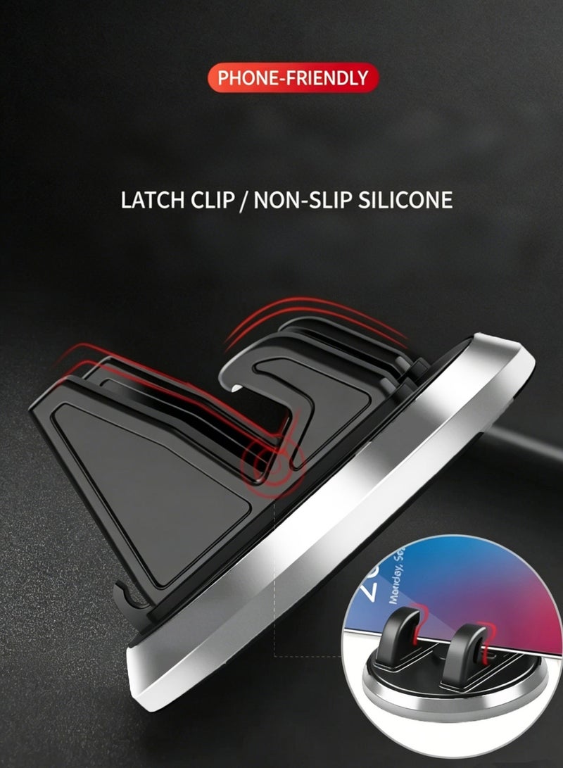 Vixplorn Car Phone Holder, 360° Rotatable Dashboard Phone Mount, Universal Cell Phone Cradle, Anti-Slip Navigation Phone Stand for All Smartphones, Car Interior Accessory - Image 5