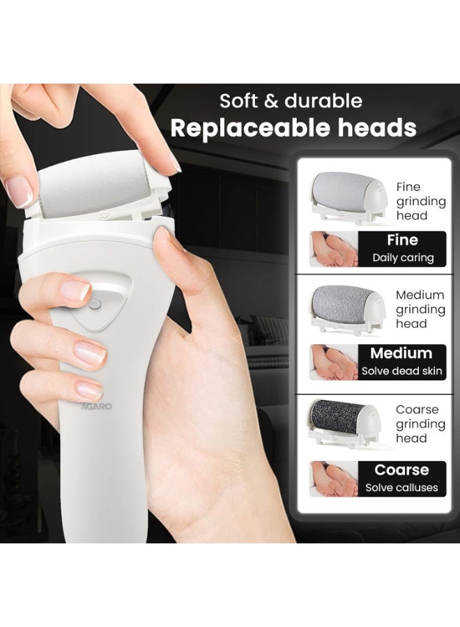 AGARO Callus Remover Replaceable Heads, 3 Pcs, Callus & Dead Skin Removal Filer, Pedicure At Home - Image 4