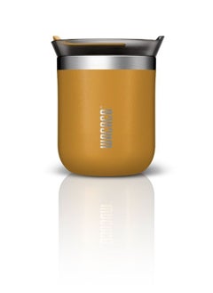 WACACO Octaroma CLASSICO Vacuum Insulated Mug (180ml) - Double Wall Stainless Steel Coffee Travel Tumbler w/ Leakproof Drinking Lid, Reusable, Washable, BPA-Free, Hot & Cold - Yellow  - Image 2