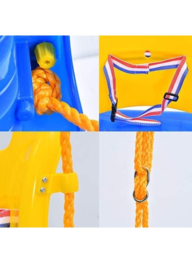Rainbow Toys - RBW TOYS Children's Swing Seat baby hanging single chair for kids seat with rope (Pink) - Image 1